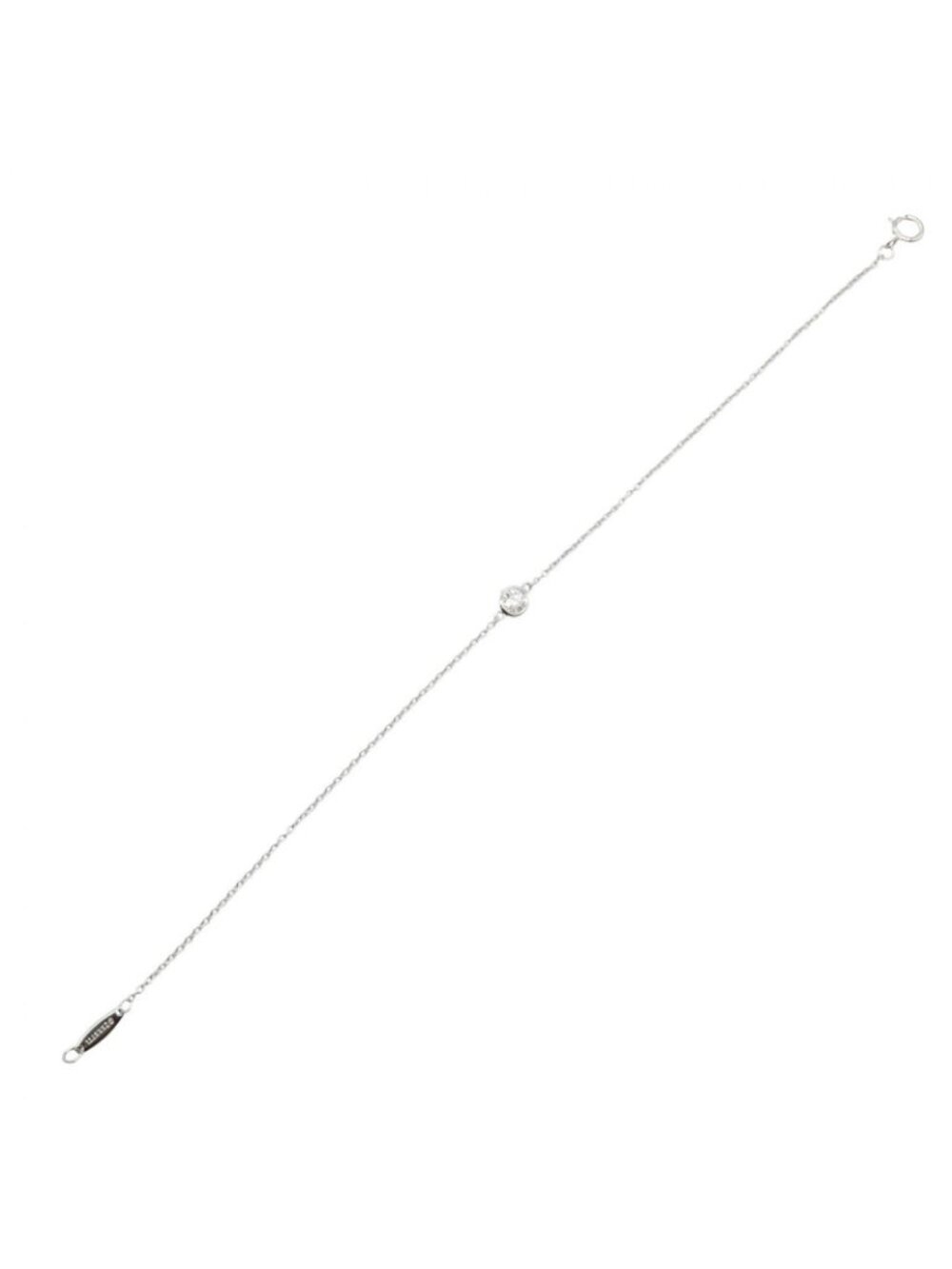 ★SOLD★ Tiffany & Co Bracelet by the Yard 17 cm Platinum Diamond - Picture 3 of 6